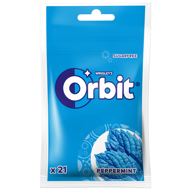 Orbit Peppermint Guma do żucia bez cukru 29 g (21 drażetek)