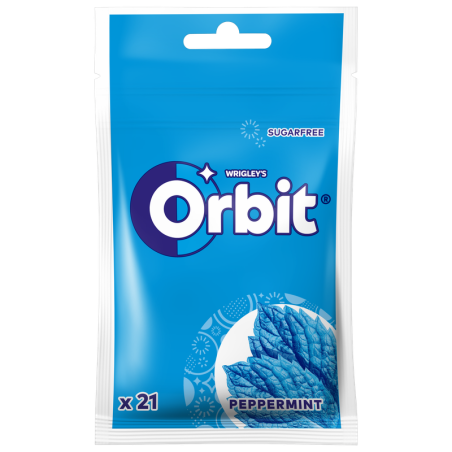 Orbit Peppermint Guma do żucia bez cukru 29 g (21 drażetek)