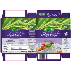 Lestello Ryż biały długi 4x100g