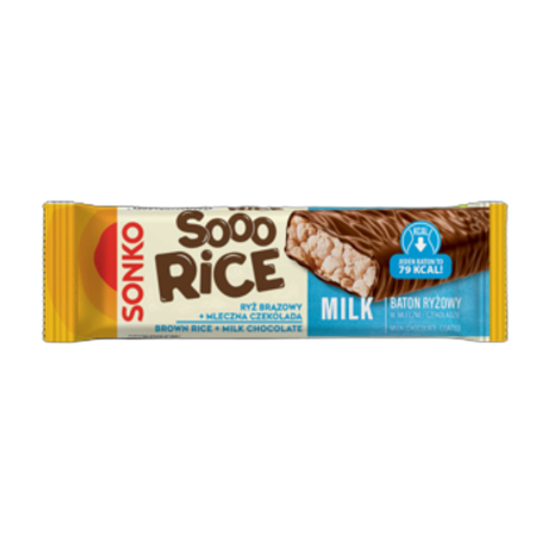 Baton Ryżowy w Mlecznej Czekoladzie Przekąska - Sonko Sooo Rice Milk 16g