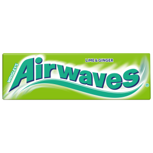 Airwaves Lime and Ginger Guma do żucia bez cukru 14g (10 drażetek)