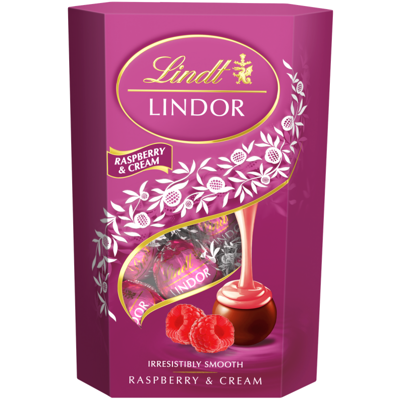 Lindor Raspberry & Cream Cornet 200g