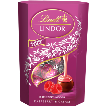 Lindor Raspberry & Cream Cornet 200g