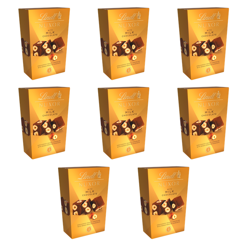 LINDT Nuxor Milk 150g X8