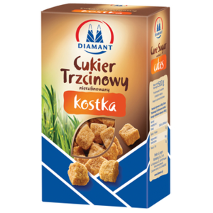 Diamant cukier trzcinowy kostka 500g X10