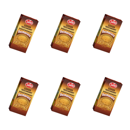 Cukier trzcinowy nierafinowany 500g Sante X6