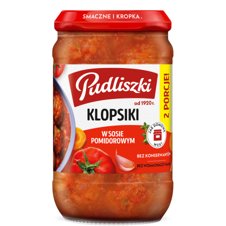 Pudliszki Klopsiki w sosie pomidorowym 590g