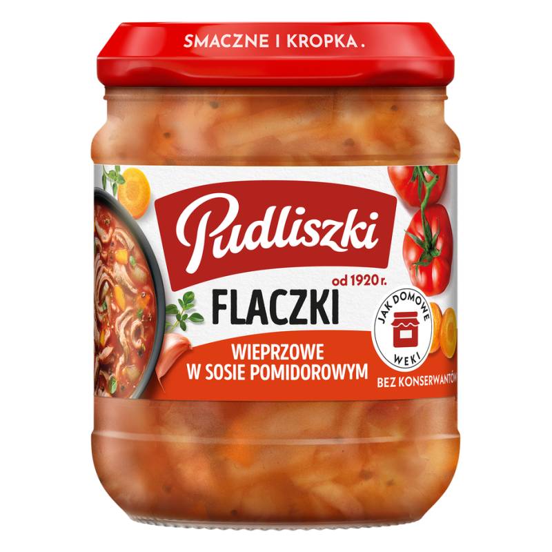 Pudliszki Flaczki wieprzowe w sosie pomidorowym 450g
