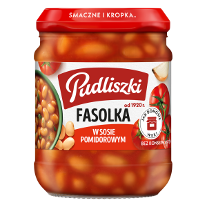 Pudliszki Fasolka w sosie pomidorowym 450g