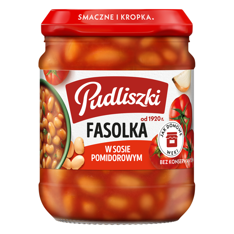 Pudliszki Fasolka w sosie pomidorowym 450g
