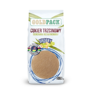 GoldPack Cukier trzcinowy drobny 1kg X10