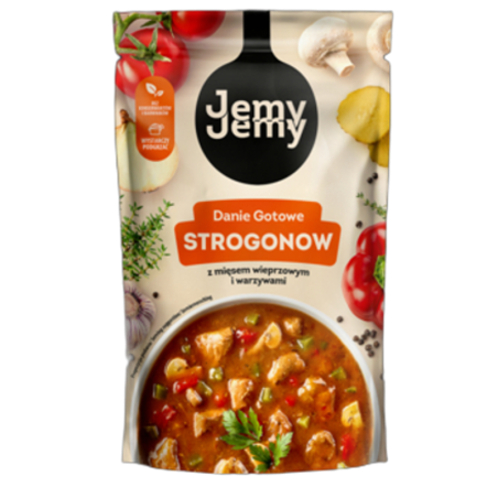 JemyJemy Danie gotowe Strogonow z mięsem wieprzowym i warzywami 360g