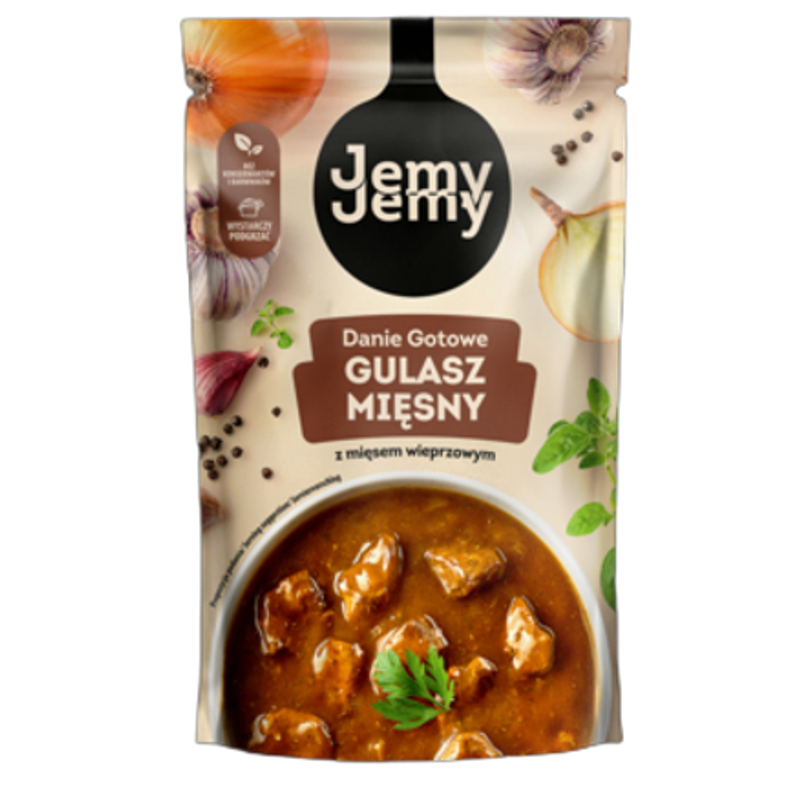 JemyJemy Danie gotowe Gulasz mięsny z mięsem wieprzowym 360g