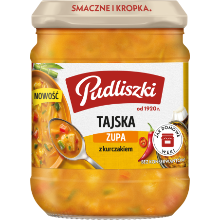 Zupa tajska z kurczakiem Pudliszki 440g