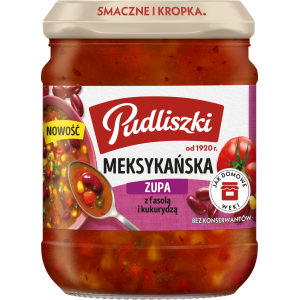 Zupa meksykańska z fasolą i kukurydzą Pudliszki 440g