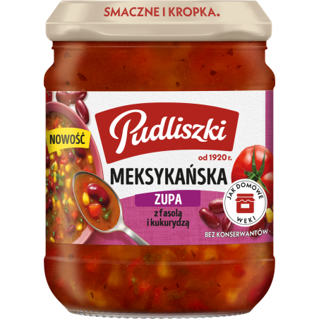 Zupa meksykańska z fasolą i kukurydzą Pudliszki 440g