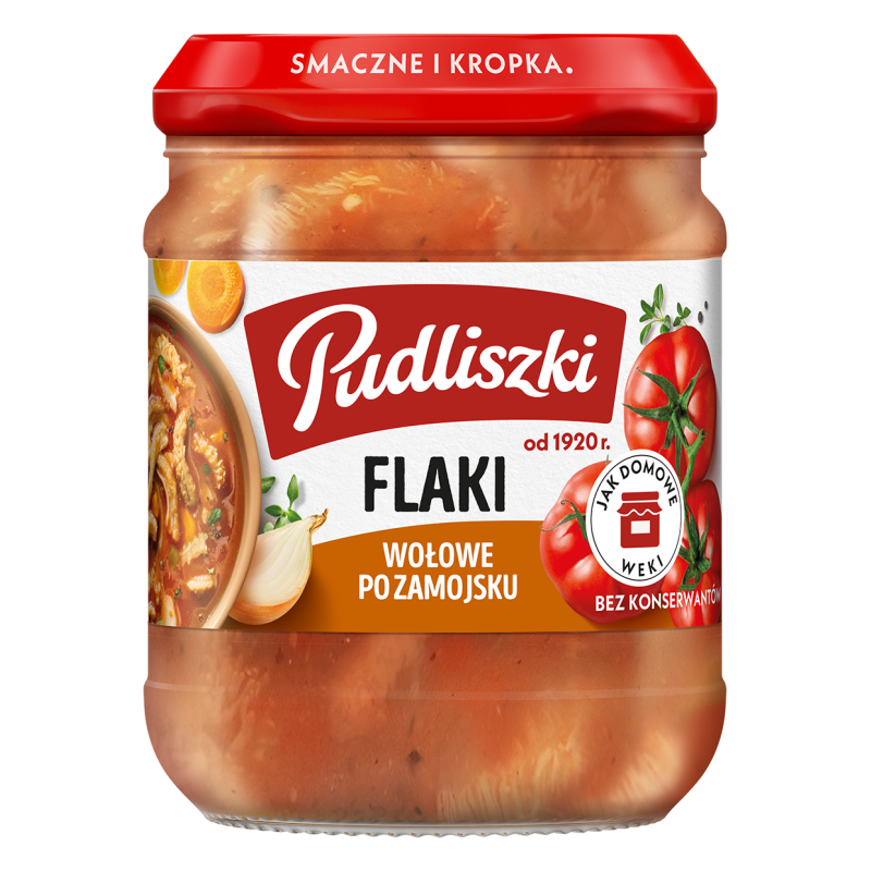 Pudliszki Flaki wołowe po zamojsku 450g