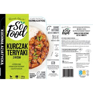 So Food Kurczak Teriyaki z ryżem 330g