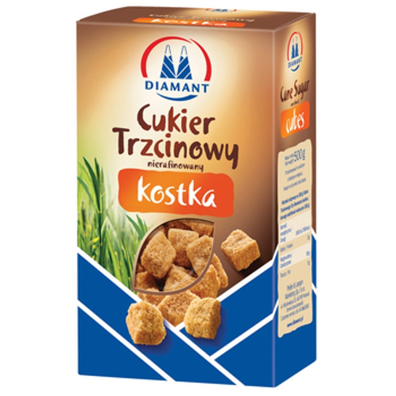 Diamant cukier trzcinowy kostka 500g
