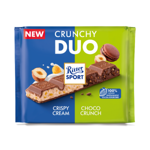 Ritter Sport Czekolada mleczna DUO Crunchy 218g