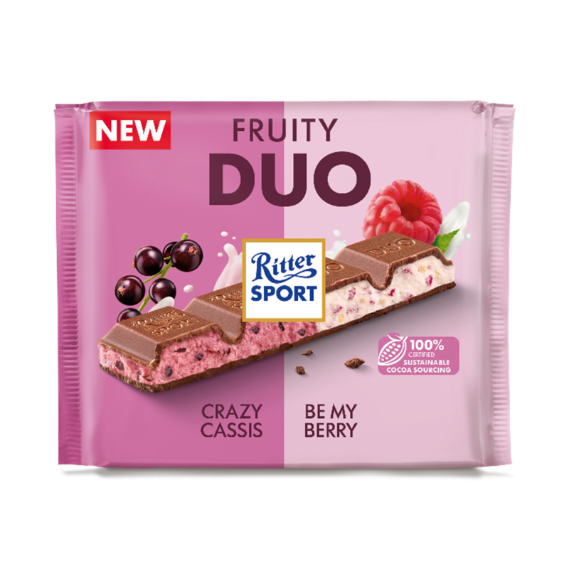 Ritter Sport Czekolada DUO Fruity 218g