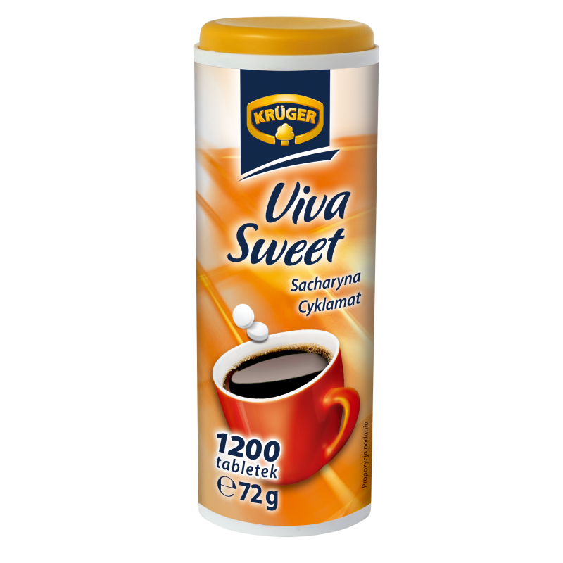 Kruger Słodzik Viva Sweet Sacharyna Cyklamat 1200 tabl. 72g