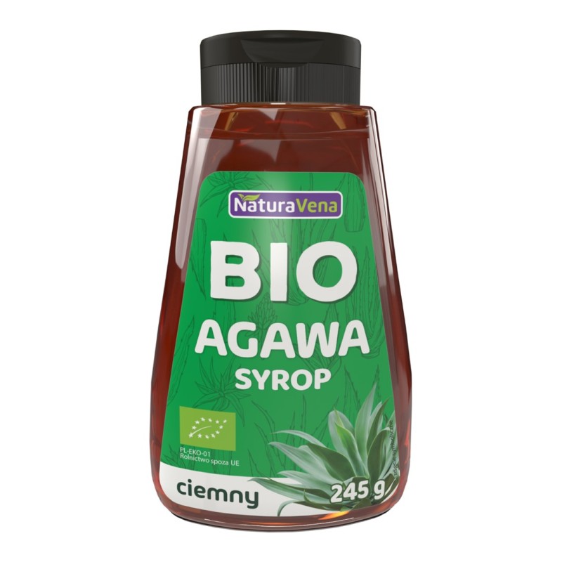 NATURAVENA Syrop z agawy ciemny 245g BIO