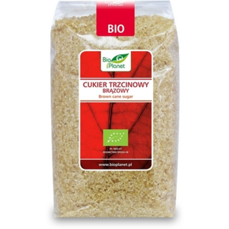 CUKIER TRZCINOWY BRĄZOWY DEMERARA BIO 500 g