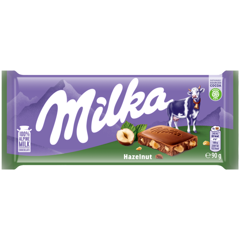 Milka Hazelnut 90g
