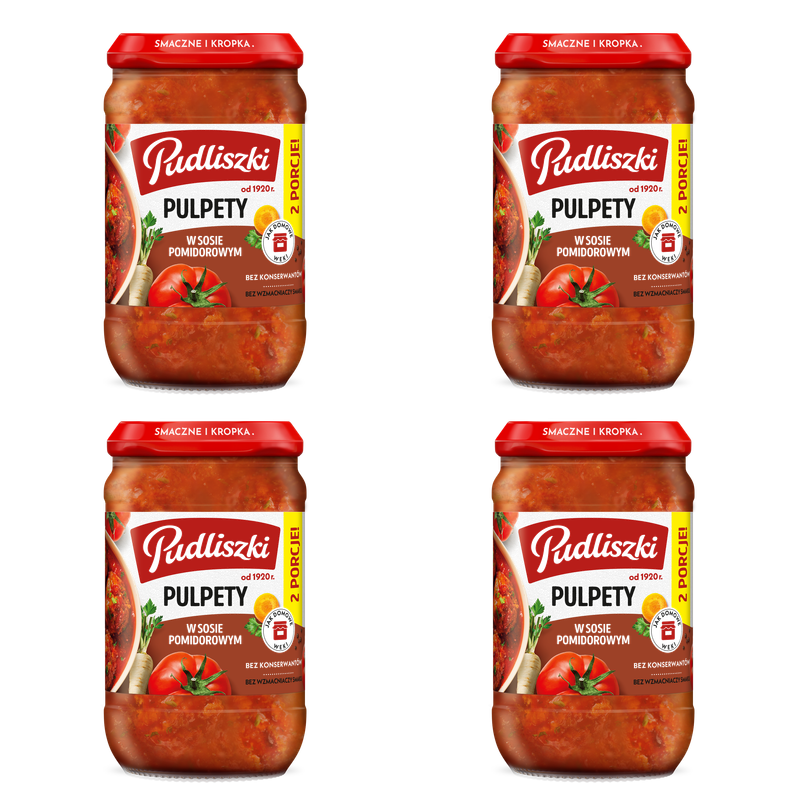 Pudliszki Pulpety w sosie pomidorowym 590g X4