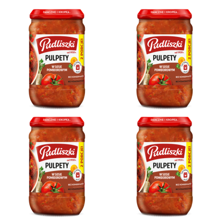 Pudliszki Pulpety w sosie pomidorowym 590g X4