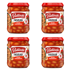 Pudliszki Fasolka w sosie pomidorowym 450g X4