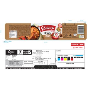 Pudliszki bigos z mięsem i kiełbasą 450g X4