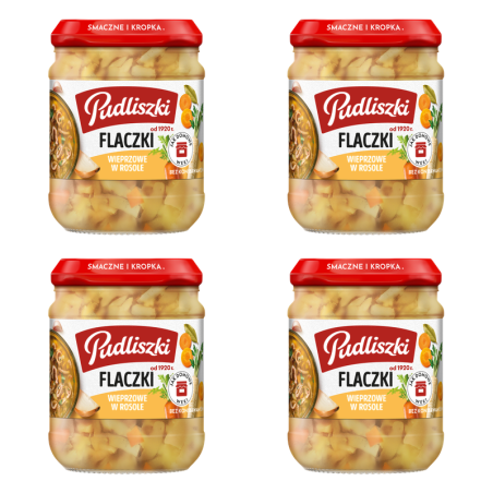 Pudliszki Flaczki wieprzowe w rosole 450g X4