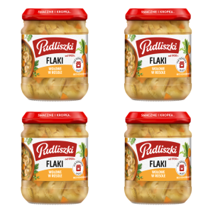 Pudliszki Flaki wołowe w rosole 450g X4