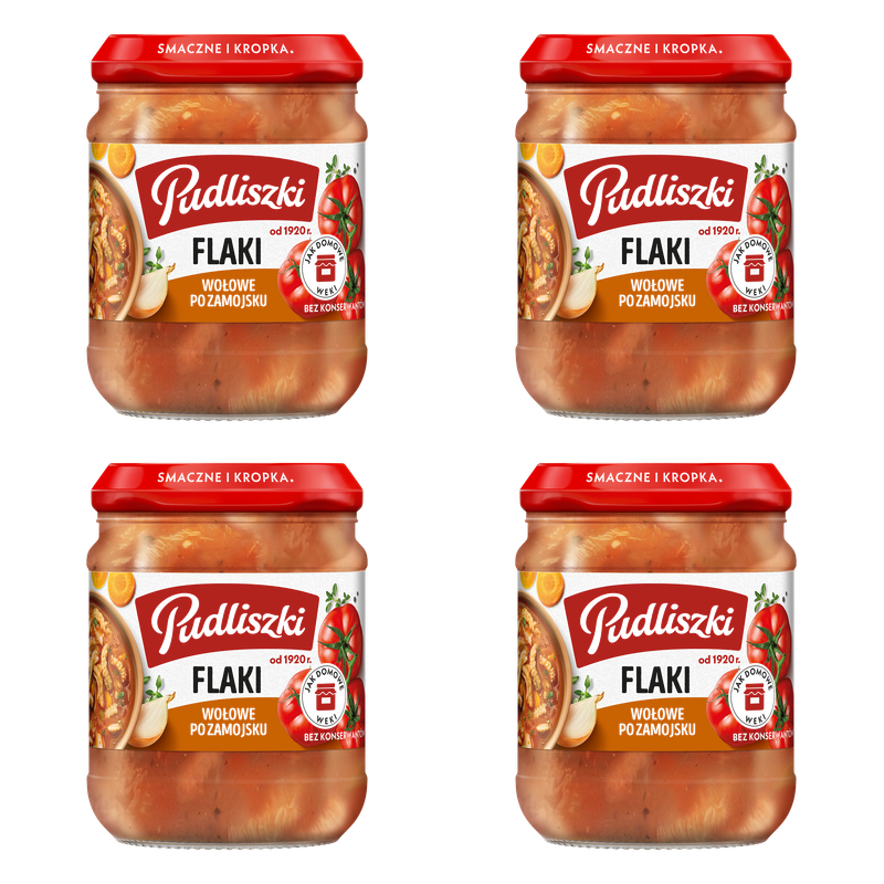 Pudliszki Flaki wołowe po zamojsku 450g X4