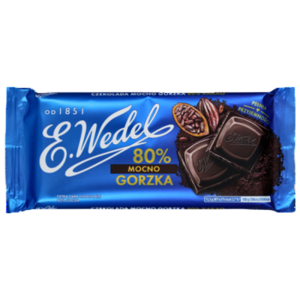 E. Wedel Czekolada Mocno Gorzka 80% 80g X22
