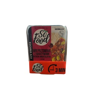 So Food Wieprzowina z warzywami w sosie orientalnym z ryżem 330g. X2