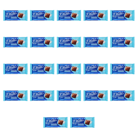 E.Wedel Czekolada Klasyczna Mleczna Aksamitna Wedlowska Oryginalny Smak 90g X22