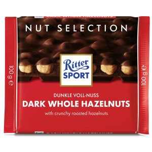 Ritter Sport Czekolada deserowa z całymi prażonymi orzechami laskowymi 100g X10