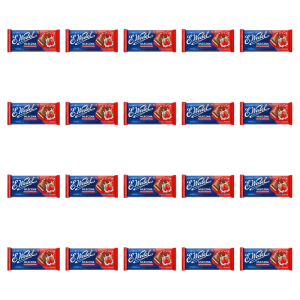 E. Wedel Czekolada Mleczna Truskawkowa Nadziewana o Smaku Truskawkowym 100g X20