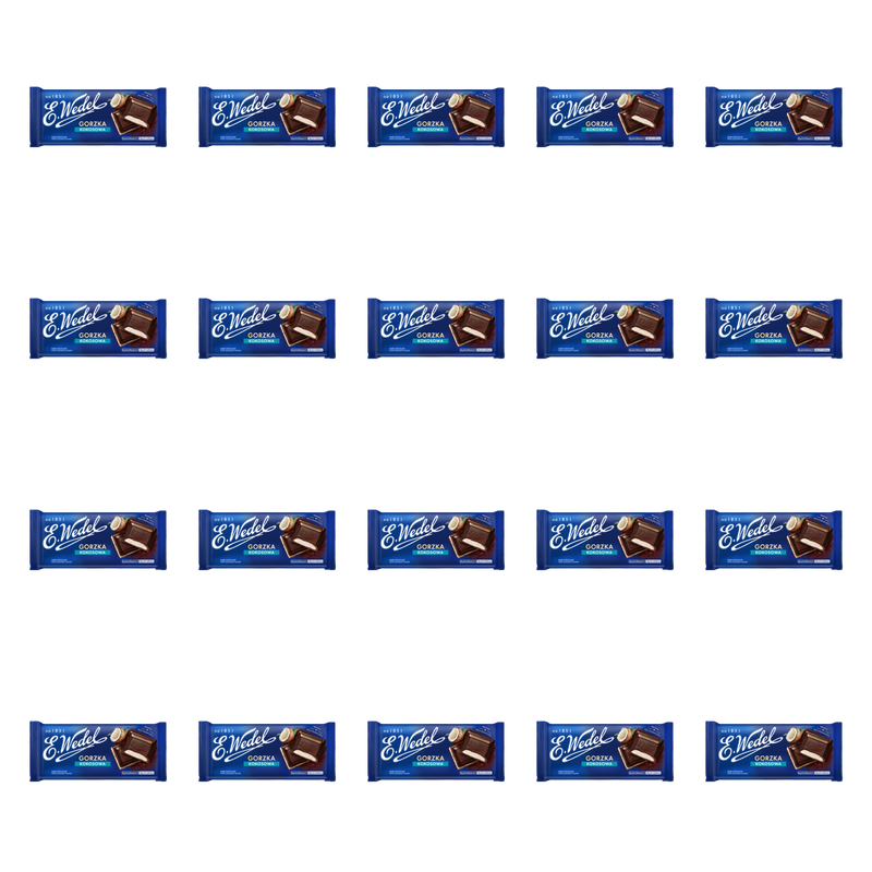E. Wedel Czekolada Gorzka Kokosowa 100g X20