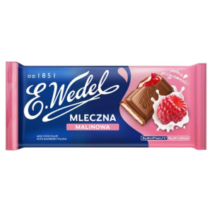 E.Wedel Czekolada mleczna malinowa 100 g X20