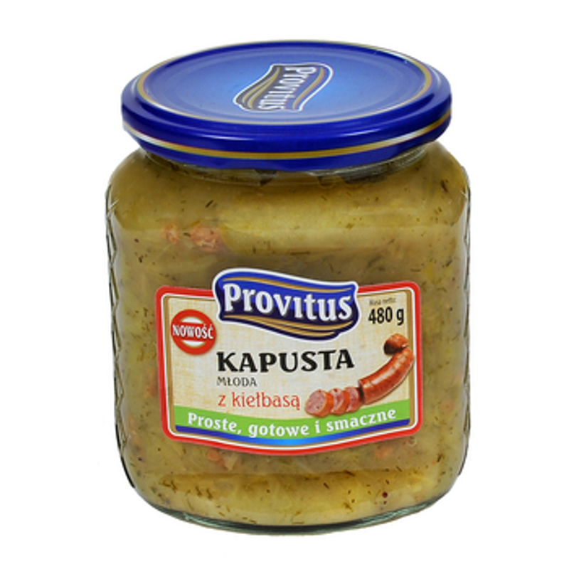 Kapusta młoda z kiełbasą Provitus 480g