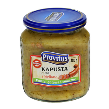 Kapusta młoda z kiełbasą Provitus 480g