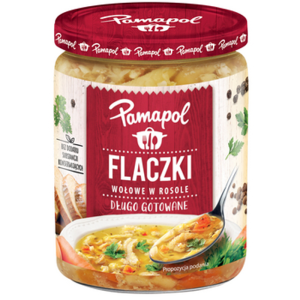 Flaczki wołowe w rosole długo gotowane 500g Pamapol