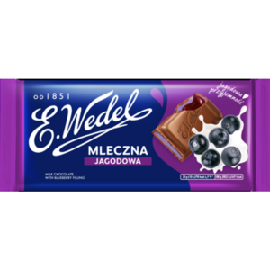E.Wedel Czekolada mleczna jagodowa 100g X20