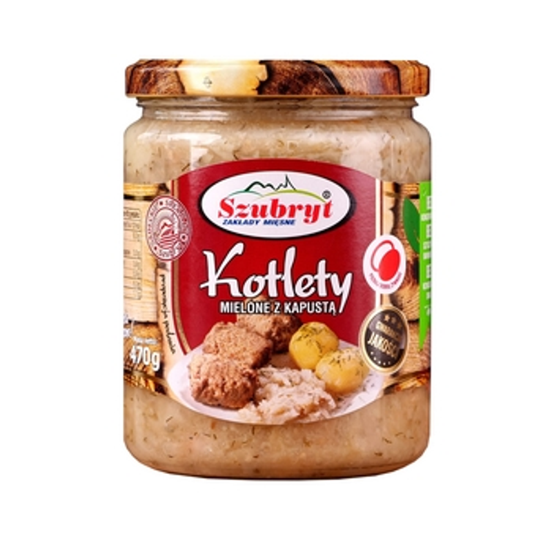 Kotlety mielone z kapustą Szubryt 470g