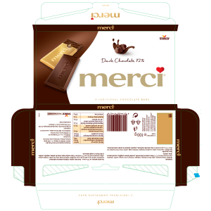 merci czekolada gorzka 72% 100g