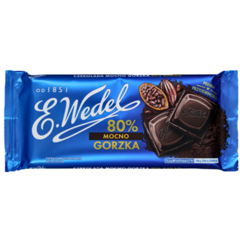 E. Wedel Czekolada Mocno Gorzka 80% 80g